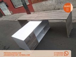 ESCRITORIOS EN L MADECOR